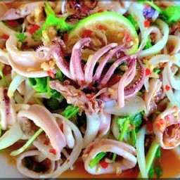 ยำปลาหมึก ไม่เส้น