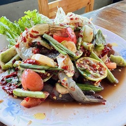 ตำกุ้งสด