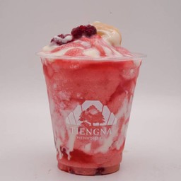 Lychee Raspberry Rose Yogurt Smoothie