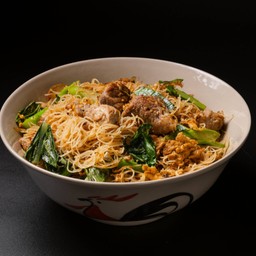 ผัดซีอิ๊วเส้นหมี่ขาว Stir Fried Rice Vermicelli with Black Soy Sauce