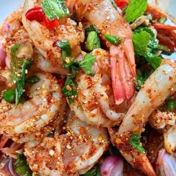 ลาบกุ้งสุก (ชุดกลาง)