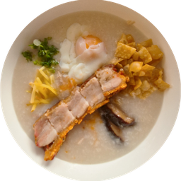 โจ๊กหมูกรอบพร้อมไข่