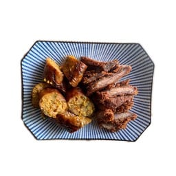 ไส้อั่ว+หมูทอด