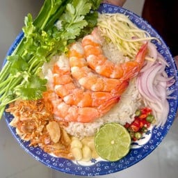 ข้าวมันกุ้งแกะ