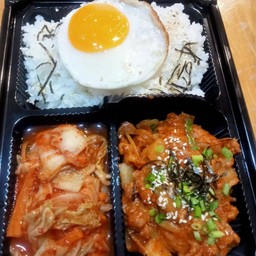 ทแวจิบูลโกกิ,คิมชี,ข้าวญี่ปุ่น+ไข่ดาว