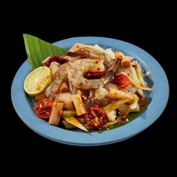 [ตำกะเทย ณ จ๊ะ] ตำไหลบัวกุ้งสด