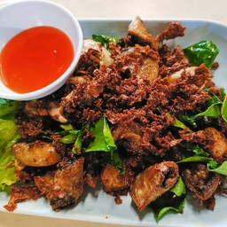 ไส้ตันทอดกระเทียม