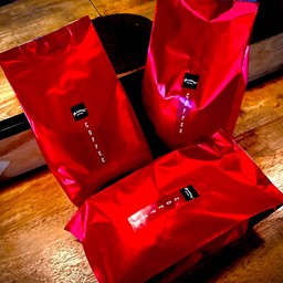 เมล็ดกาแฟคั่วเข้ม BLEND (ARABICA ปางขอน เชียงราย 80% BLEND ROBUSTA BRAZIL 20%) 500กรัม