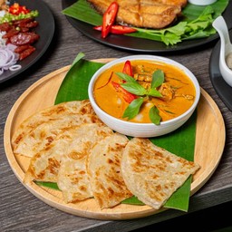 โรตีพะแนงหมูลิ้นจี่