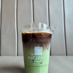 Ice matcha latte coffee