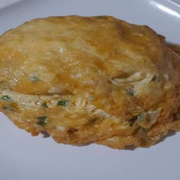 ไข่เจียวหมูสับราดข้าว