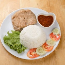 ข้าวหน้าสเต็กหมู