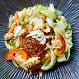 ผัดวุ้นเส้น เลือกเนื้อสัตว์ได้