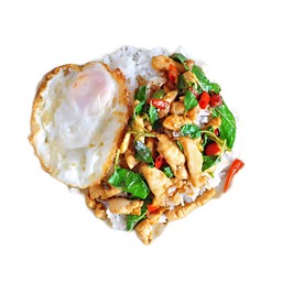 ผัดกระเพรา อาหารตามสั่ง (อาหารไทย) อาหาร