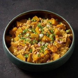 D.ฟักทองผัดไข่