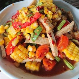 ตำข้าวโพด หมูยอ