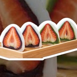 Daifuku (4ลูก) สตรอว์ข้างใน (ทำ20นาที)