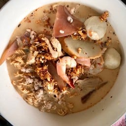 ก๋วยเตี๋ยวต้มยำทะเล ไม่ใส่ผัก