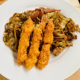 ยากิโซบะกุ้งทอด
