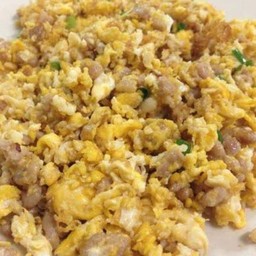 ไข่คั่วหมูสับ(มีเฉพาะกับข้าวไม่มีข้าว)