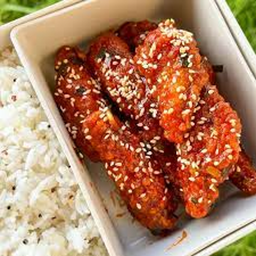 [อร่อยซ่ากับโค้ก] ข้าวไ่กไม่มีกระดูก3ชิ้น  รสไปซี่โคเรียล +  โค้ก ออริจินัล (กระป๋อง)