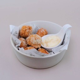 ไก่ป๊อปซาวครีมและซอสเลมอล