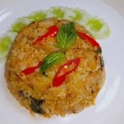 ข้าวผัดน้ำพริกเผาหมู