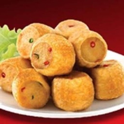 ไก่จ๊อพริกสดพร้อมน้ำจิ้มบ๊วย 7 ชิ้น