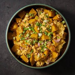 D.ฟักทองผัดไข่