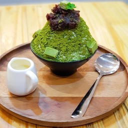 บิงซูชาเขียวถั่วแดง ไซส์ S