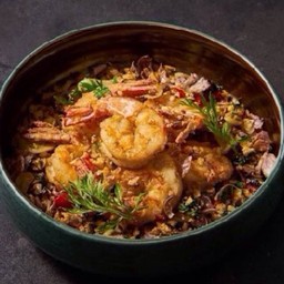 D.กุ้งคั่วพริกเกลือ