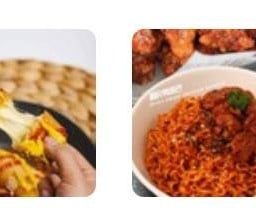 [เซตสุดฮิต] รามยอนรสเผ็ดเกาหลีไก่กรอบ + คอร์นดอกมอสซาเรล่าชีสยืดๆ