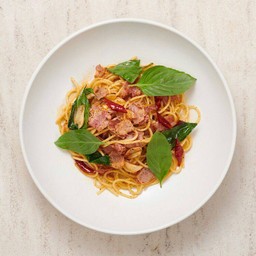 Spicy Bacon Spaghetti