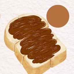 ขนมปังปิ้ง เนย + ช็อกโกแลต 2แผ่นหนา