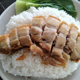 ข้าว หมูกรอบ