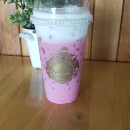นมชมพูเย็น 22Oz