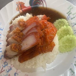 ข้าวรวมเป็ด หมูแดง หมูกรอบ