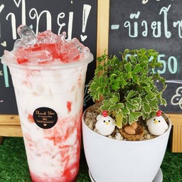 นมสดสตอเบอร์รี่