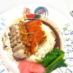 ข้าวหน้าเป็ดหมูกรอบ