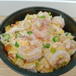 ข้าวไข่ขยี้กุ้ง