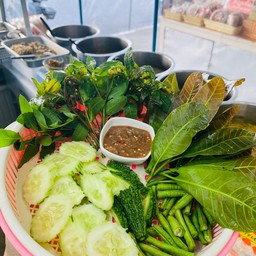 ผัก+น้ำพริกกะปิ