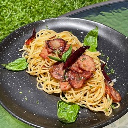 Spaghetti Chili Bacon