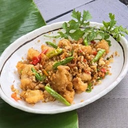 เอ็นไก่กรอบคั่วพริกเกลือ