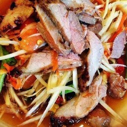 ตำคอหมูย่าง