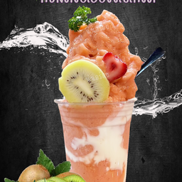 กีวี่สตรอว์เบอร์รี่สมูทตี้&โยเกิร์ต