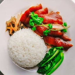 ขาหมูราดข้าว (พิเศษ)