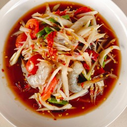 ตำกุ้งสด