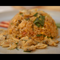 ข้าวผัดพริกเผาหอยลาย.