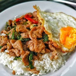 ข้าวขี้เมาหมูชิ้น