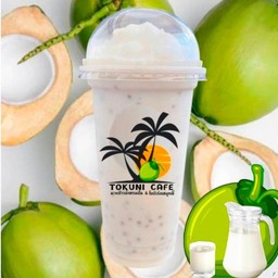 มะพร้าวปั่นนมสด